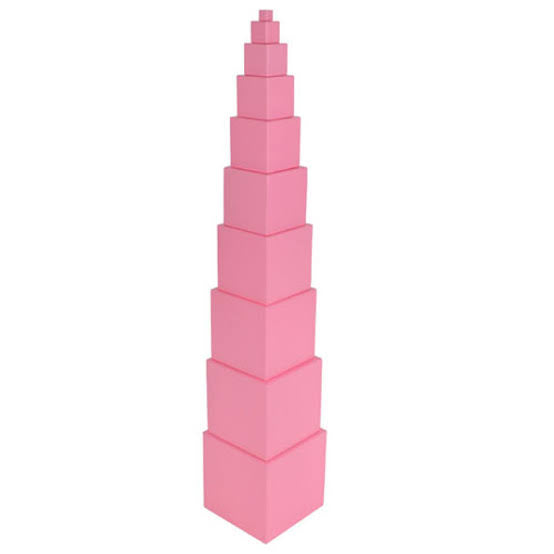 Mini Pink Tower — Montessori Sensorial Toy (Ages 2+)