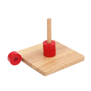 Red Montessori Stacker — Single-Color Development Toy
