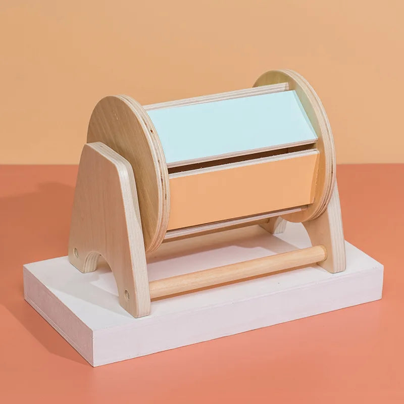 Montessori Spinning Drum – Sensory Toy for Babies