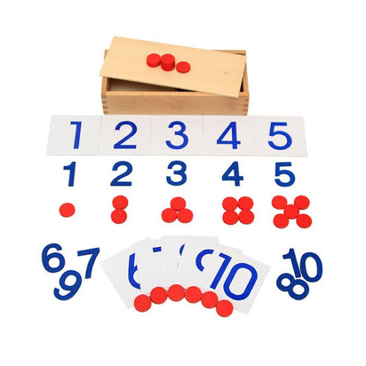 Montessori Cards & Counters Math Kit — Early Childhood Counting & Number Recognition