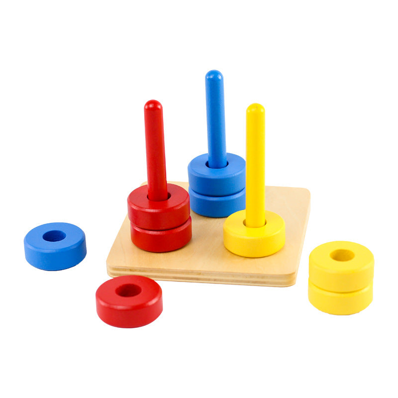Coloured Stacker — Montessori Colour & Size Learning Toy
