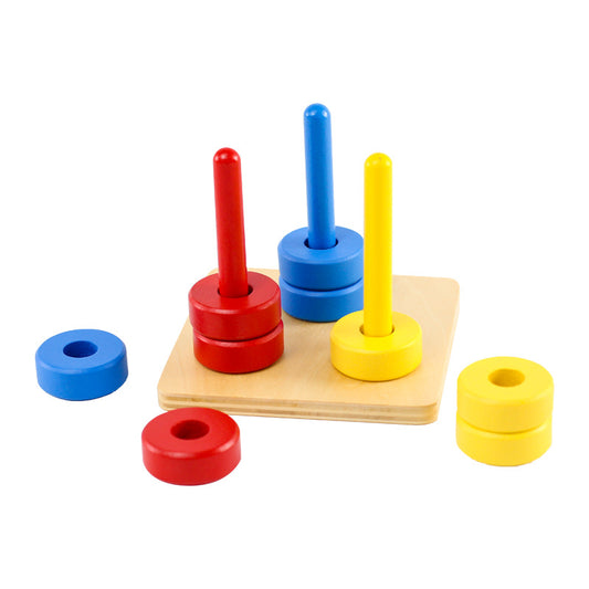 Coloured Stacker — Montessori Colour & Size Learning Toy