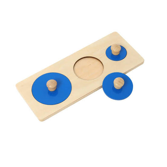 Large Knobs 3-Circle Montessori Puzzle
