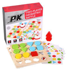 Geometric Battle – Two-Player Shape Matching Game | Cognitive & Social Learning Toy