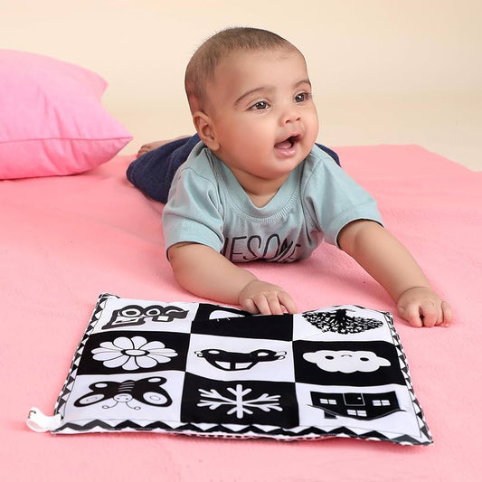 Babbles Crinkle Contrast Sensory Toy | Auditory & Visual Stimulation for Babies (0+ Months)